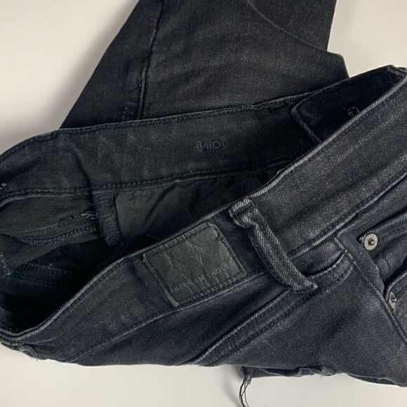 AMERICAN EAGLE black Denim shorts 2 midi next leve stretch Distressed button fly - Picture 8 of 8